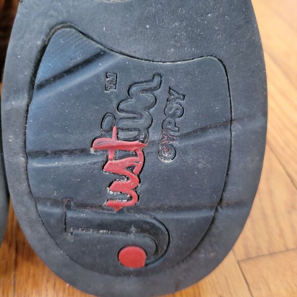 Justin Western Boots 7.5B Leather Brown Pink Stitching GYPSY Western Cowboy - Picture 8 of 9